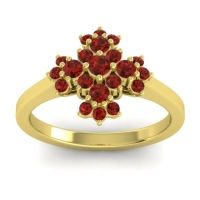 Garnet Fashion Ring In 18k Yellow Gold – Kakara Simple Ring