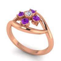 Simple Pave Rekhana Ring