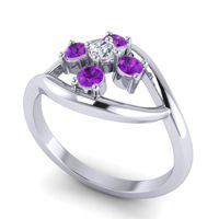 Simple Pave Rekhana Ring