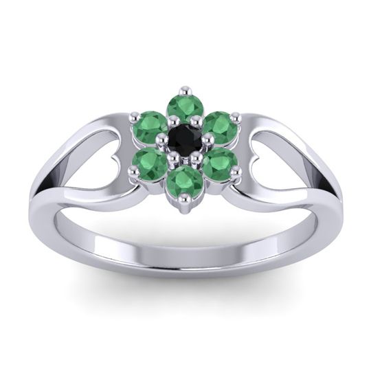 Simple Floral Pave Manyu Ring