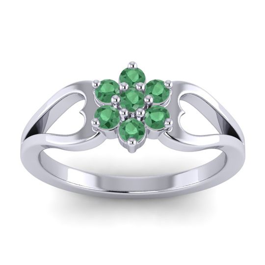 Simple Floral Pave Manyu Ring