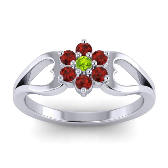 Simple Floral Pave Manyu Ring