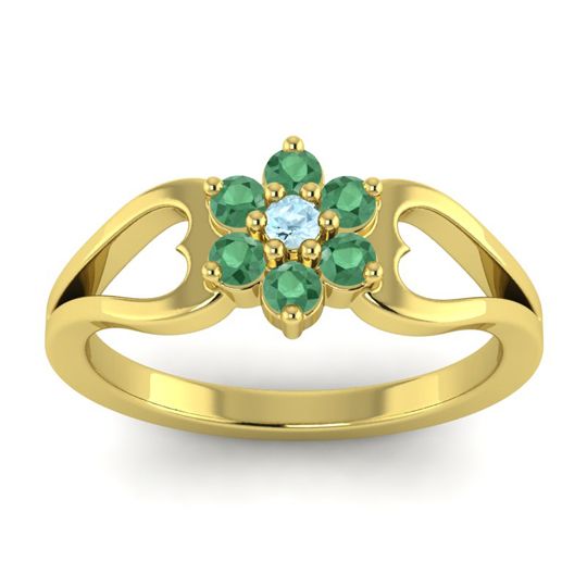 Simple Floral Pave Manyu Ring