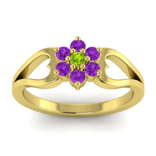 Simple Floral Pave Manyu Ring