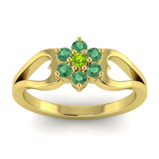 Simple Floral Pave Manyu Ring