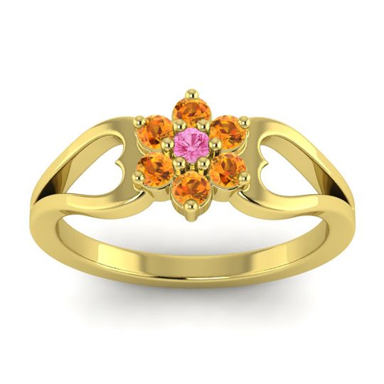 Simple Floral Pave Manyu Ring