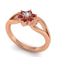Simple Floral Pave Manyu Ring