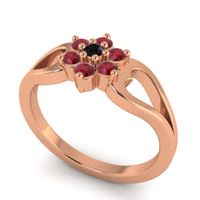 Simple Floral Pave Manyu Ring