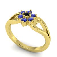 Simple Floral Pave Manyu Ring