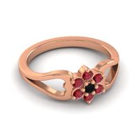 Simple Floral Pave Manyu Ring