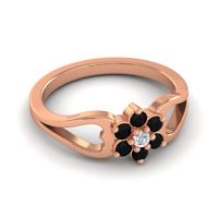Simple Floral Pave Manyu Ring