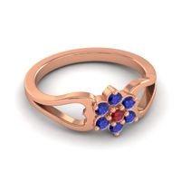 Simple Floral Pave Manyu Ring