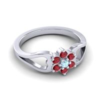 Simple Floral Pave Manyu Ring