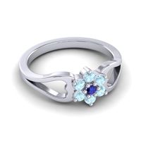 Simple Floral Pave Manyu Ring