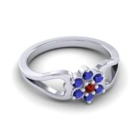 Simple Floral Pave Manyu Ring