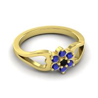 Simple Floral Pave Manyu Ring