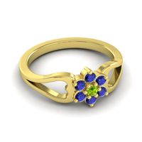Simple Floral Pave Manyu Ring