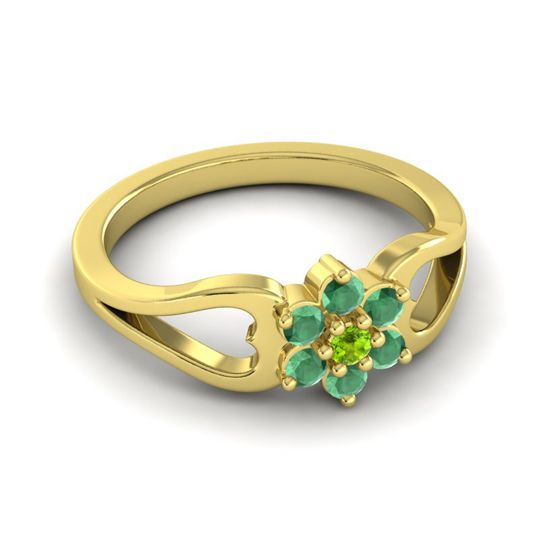 Simple Floral Pave Manyu Ring