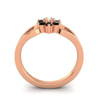 Simple Floral Pave Manyu Ring