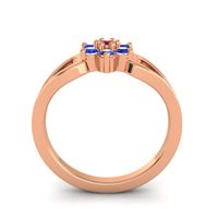 Simple Floral Pave Manyu Ring