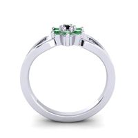 Simple Floral Pave Manyu Ring