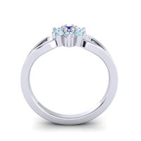 Simple Floral Pave Manyu Ring