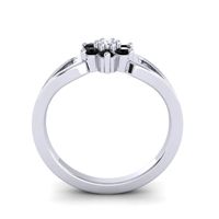 Simple Floral Pave Manyu Ring