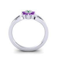 Simple Floral Pave Manyu Ring