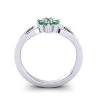 Simple Floral Pave Manyu Ring