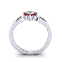 Simple Floral Pave Manyu Ring