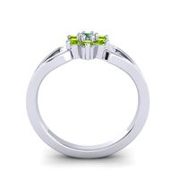Simple Floral Pave Manyu Ring