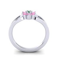 Simple Floral Pave Manyu Ring