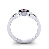 Simple Floral Pave Manyu Ring