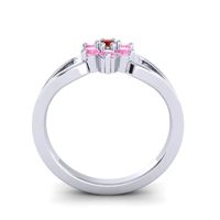 Simple Floral Pave Manyu Ring