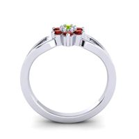 Simple Floral Pave Manyu Ring
