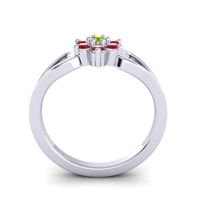 Simple Floral Pave Manyu Ring