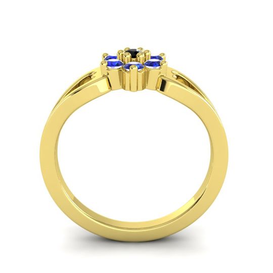 Simple Floral Pave Manyu Ring