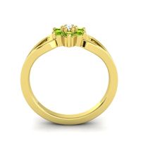 Simple Floral Pave Manyu Ring