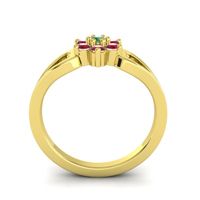 Simple Floral Pave Manyu Ring