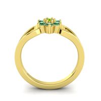 Simple Floral Pave Manyu Ring