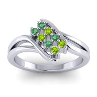 Simple Pave Bypass Agati Ring