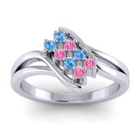 Simple Pave Bypass Agati Ring