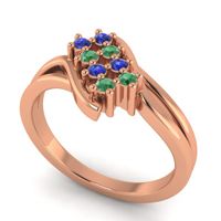 Simple Pave Bypass Agati Ring