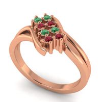 Simple Pave Bypass Agati Ring