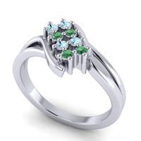 Simple Pave Bypass Agati Ring