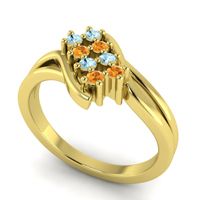 Simple Pave Bypass Agati Ring