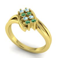 Simple Pave Bypass Agati Ring