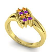 Simple Pave Bypass Agati Ring