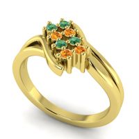 Simple Pave Bypass Agati Ring