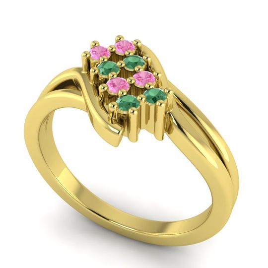 Simple Pave Bypass Agati Ring